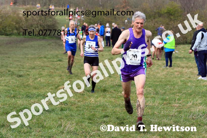 Womens and Mens 65+ in the 2023 BMAF Cross Country Champs., Wallsend. Photo: David T. Hewitson/Sports for All Pics